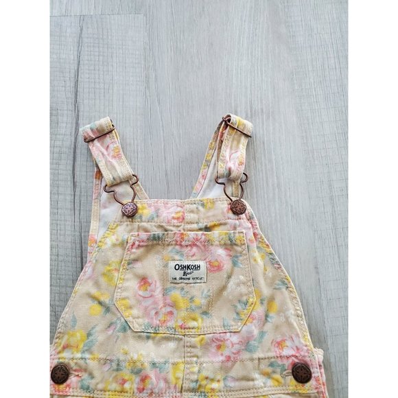 OshKosh B’Gosh Overalls , floral , Multiple colors,  3T Girls, EUA - Picture 3 of 5